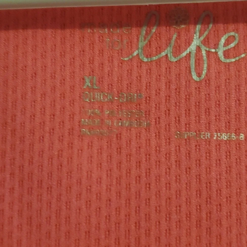 Made for Life Women's Pink and Black Top XL - Picture 2 of 5